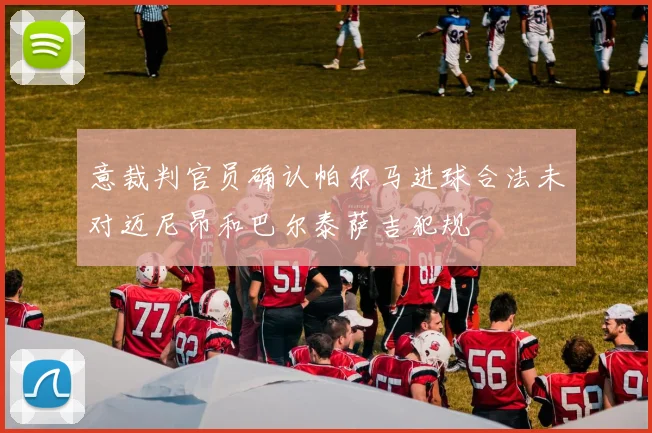 意裁判官员确认帕尔马进球合法未对迈尼昂和巴尔泰萨吉犯规